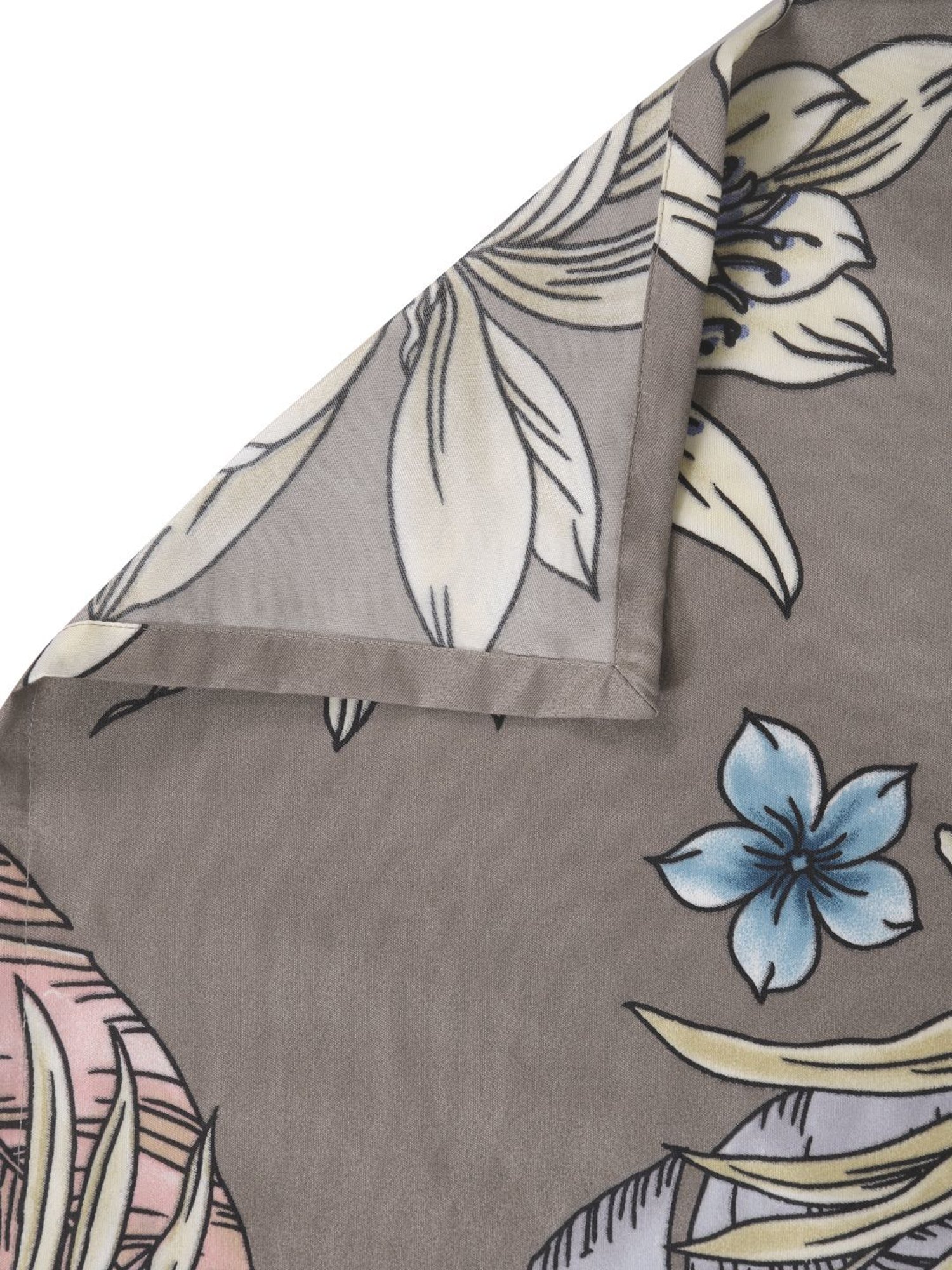 Klotthe Printed Brown 210 TC Cotton Blend King 2 Bed Sheets with 4 Pillow Covers