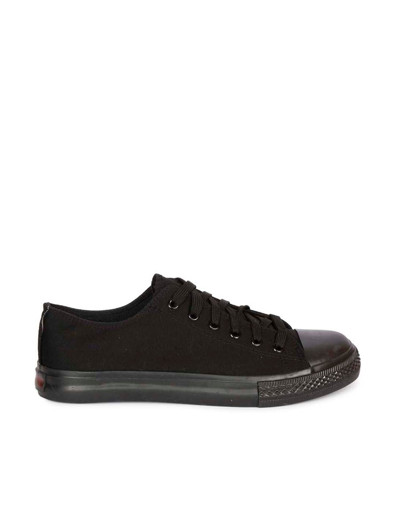 Mozafia Men's Black Casual Sneakers