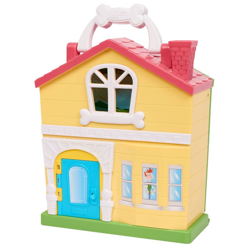 HAPE Wooden Fire Engine Playset with Working Ladder, Fireman and Dog