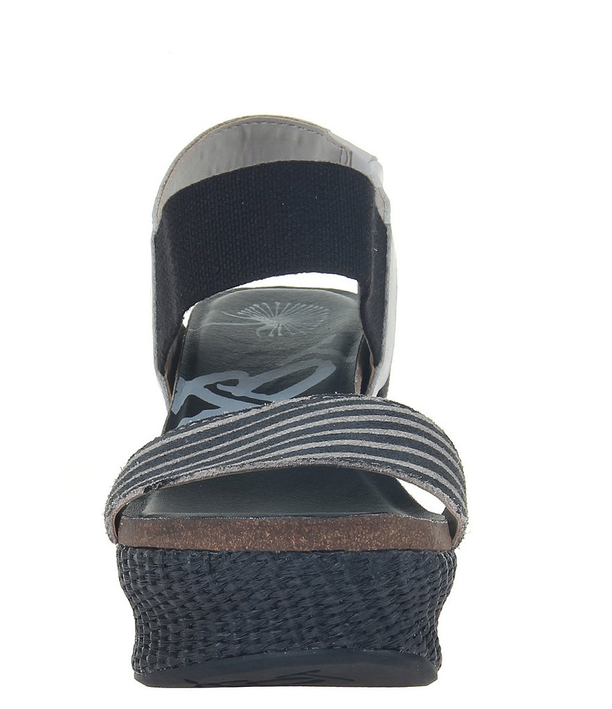 OTBT Bushnell Animal Print Detail Platform Wedge Sandals