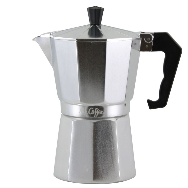 Bialetti 3 Cup Moka Stovetop Espresso Maker - Silver