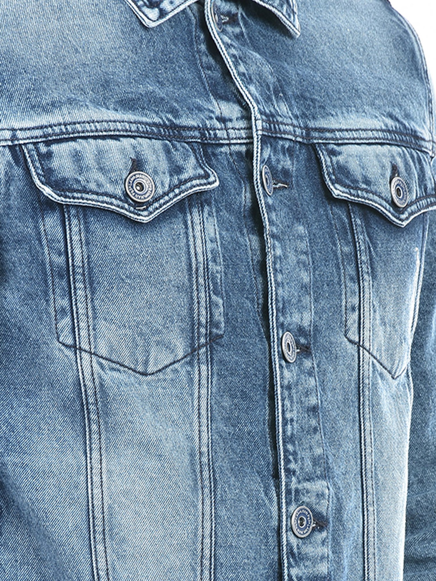 Lawman Pg3 Blue Regular Fit Cotton Denim Jacket