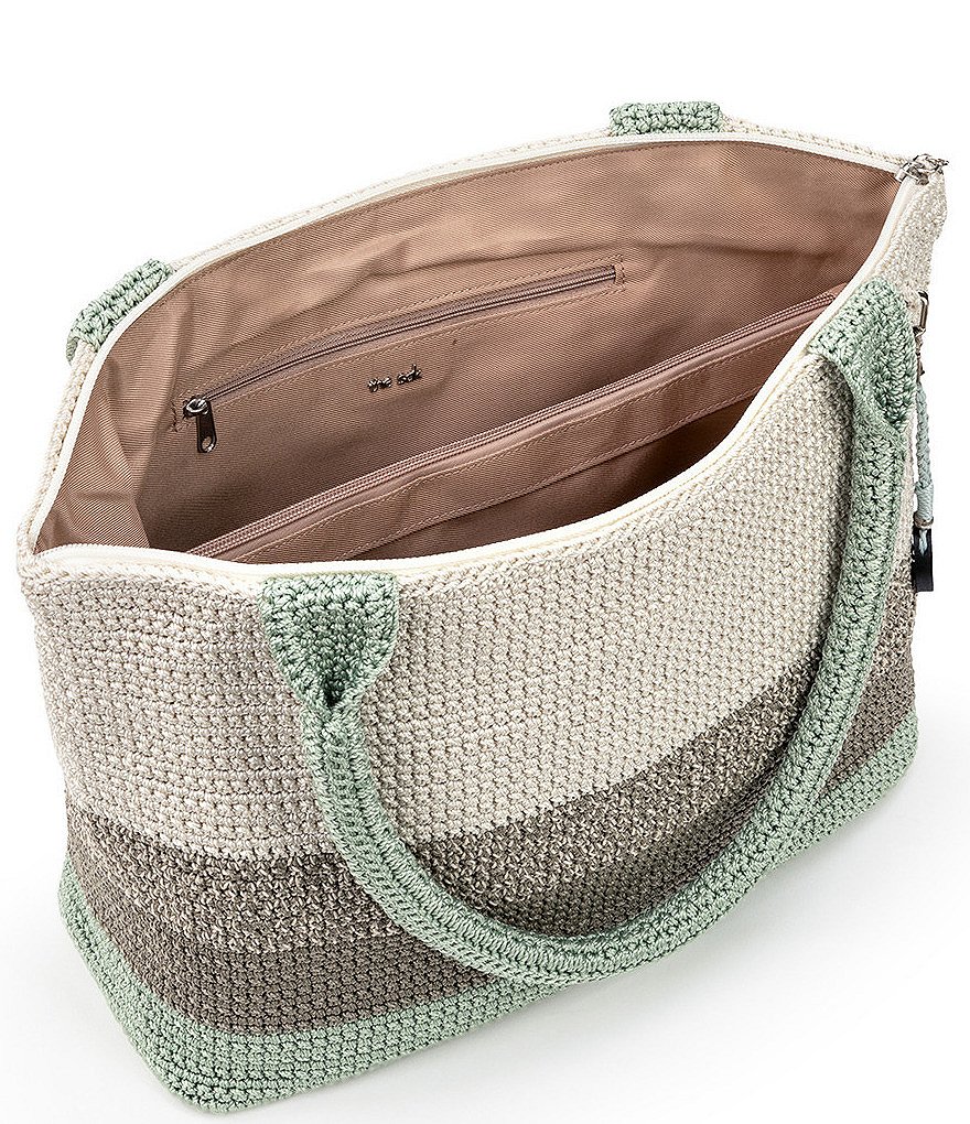 The Sak Gen Crafted Classics Floral Crocheted Carryall Tote Bag