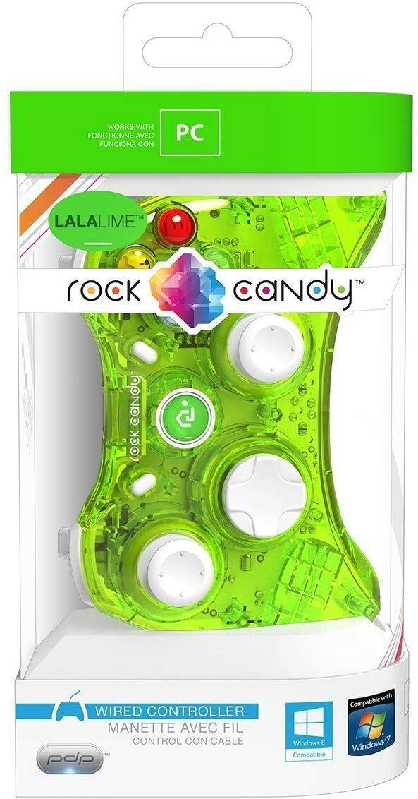 PDP Rock Candy Wired Controller for PC, Lalalime (904-004-NA-NGR)
