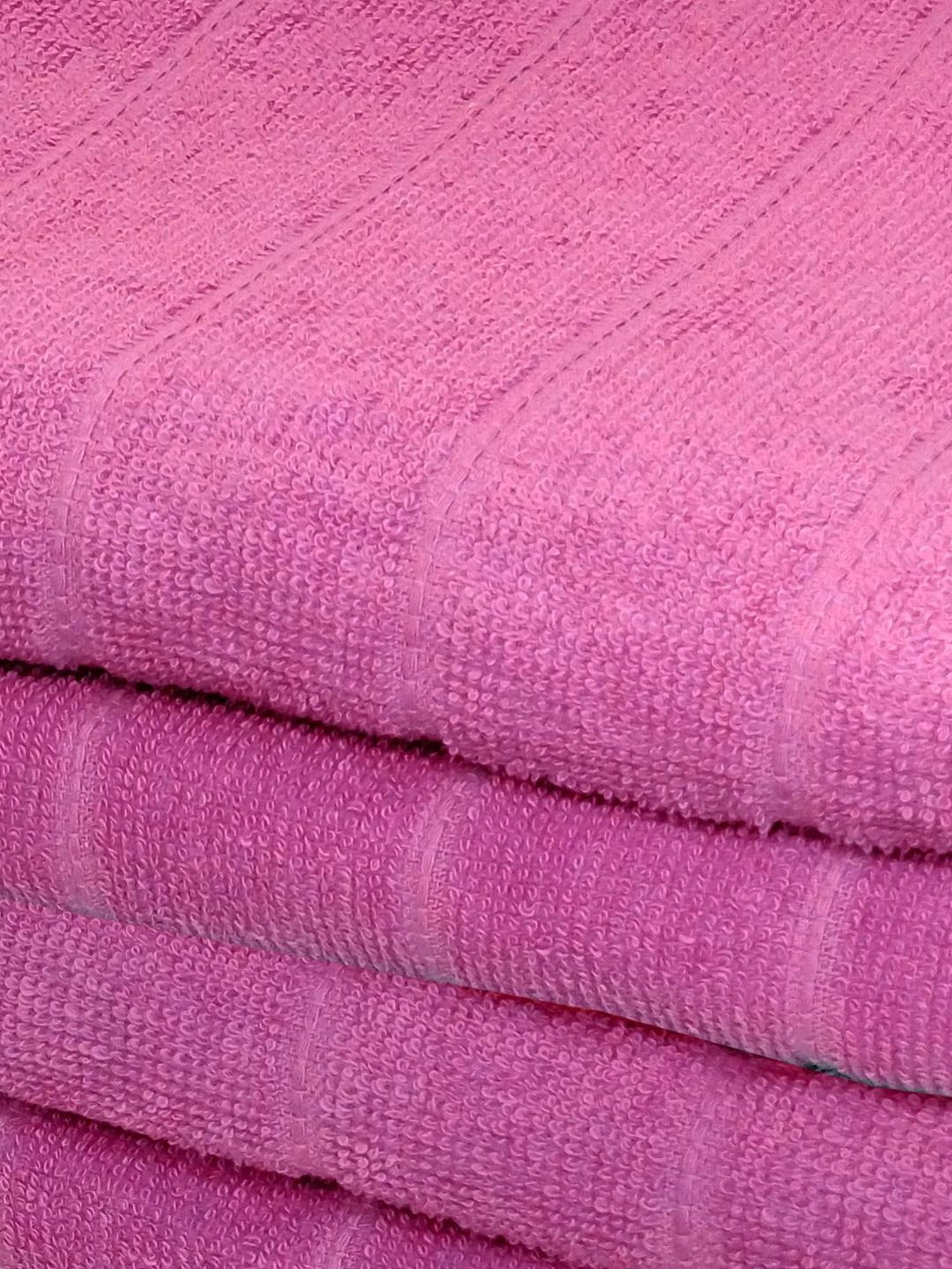 Bianca SOHO Hotpink Cotton 300 GSM Kopa Reversible Bath Towel - Set of 2
