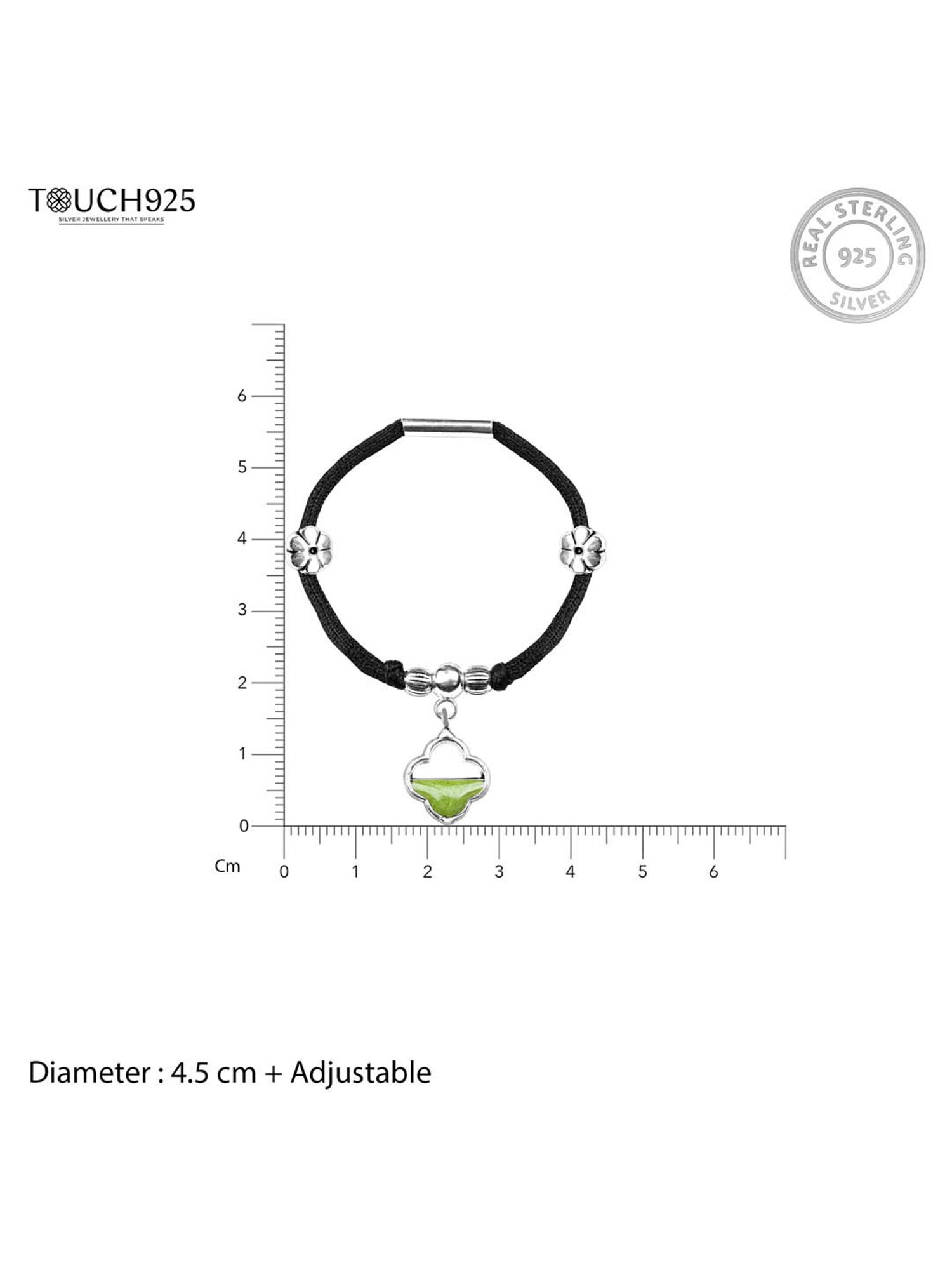 Silberry 92.5 Sterling Silver Isabelle Anklet