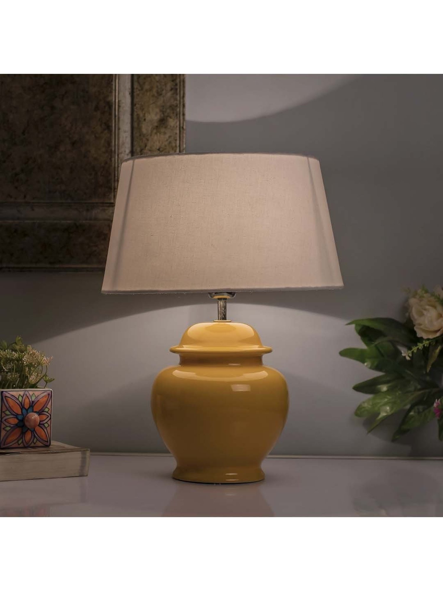 Possini Euro Design Modern Buffet Table Lamp Brushed Steel Tall Gourd White Drum Shade for Dining Room Bedroom Bedside