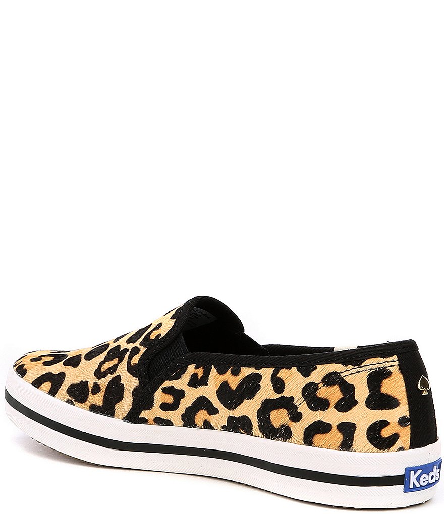 Keds Keds x kate spade new york Double Decker Leopard Printed Calf Hair Pony Sneakers
