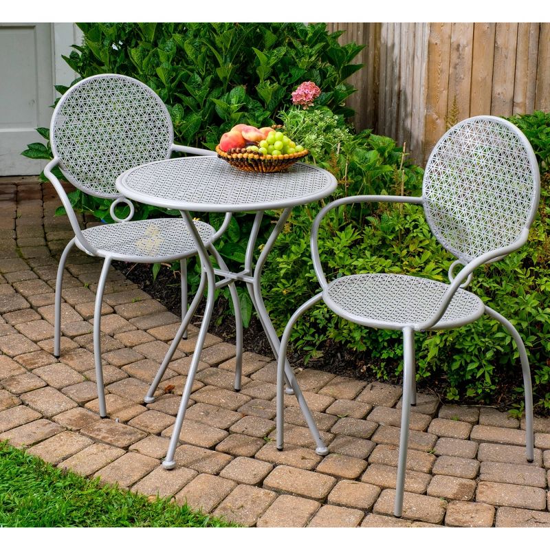 3pc Ludwig Folding Bistro Set - Royal Garden