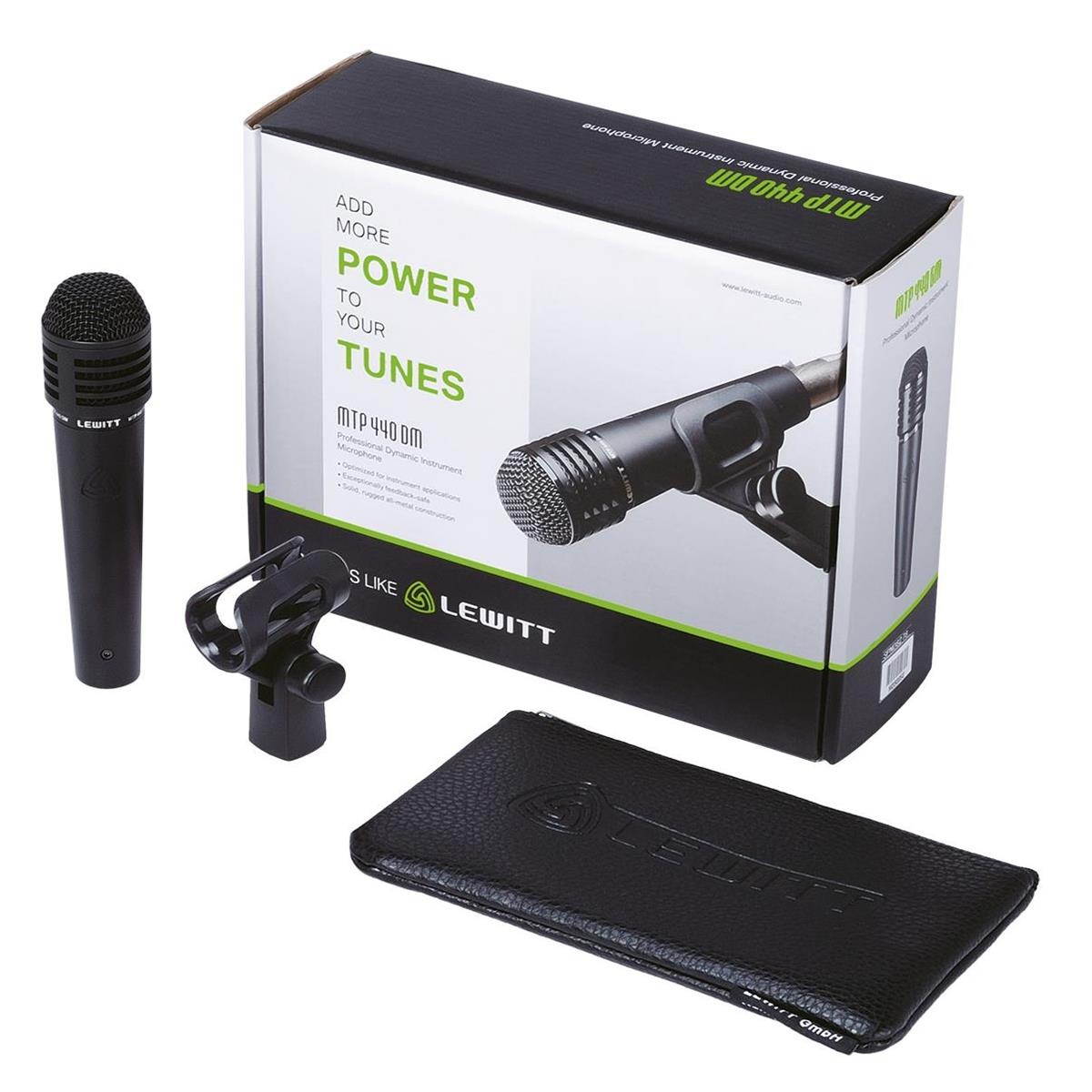 Lewitt MTP 440 DM Handheld Dynamic Cardioid Microphone, 60-16000Hz #MTP-440-DM