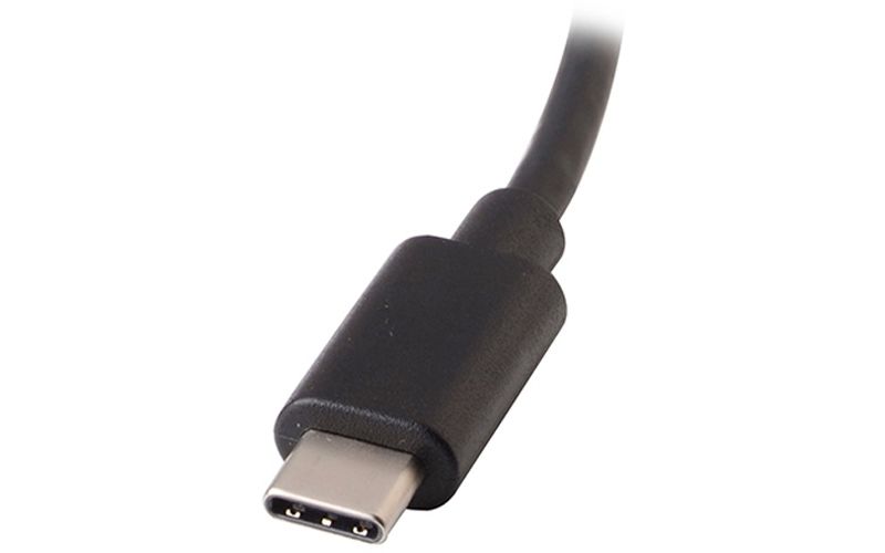 V7 USB-C male to Displayport Female Adapter Black - 3.94" DisplayPort/USB A/V Cable for MacBook, Monitor - First End: 1 x Type C Male USB