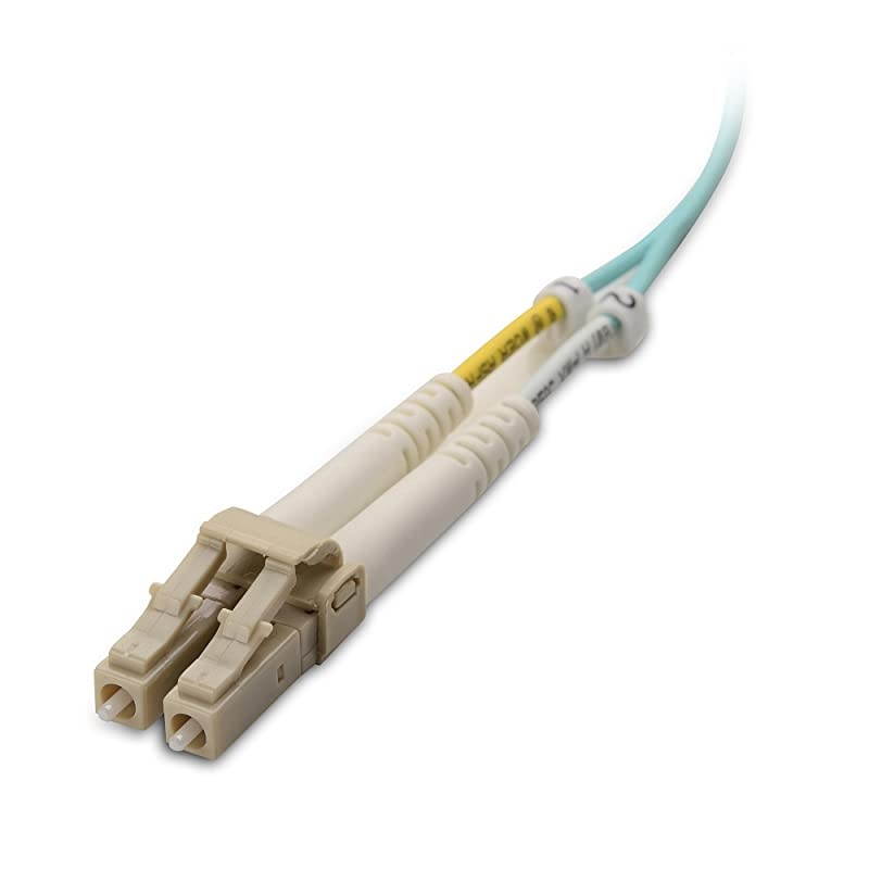 10Gb 40Gb OFNP Plenum Rated Multimode Duplex 50/125 OM3 Fiber (Fiber Optic Cable, LC to LC Fiber Patch Cable) 164.0 Feet / 50m