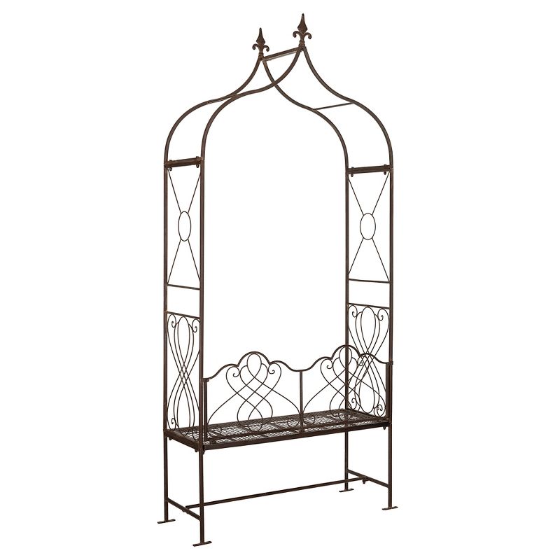 95" Iron Eloise Arbor - Rustic Brown - Safavieh