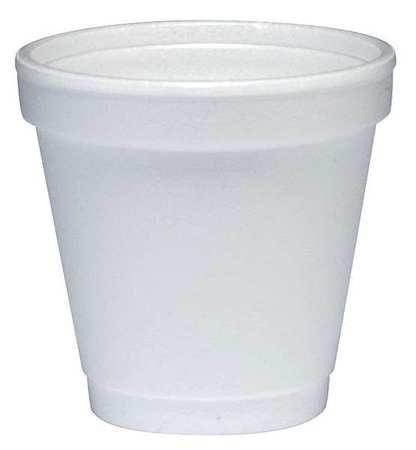 DART 4J4 Disposable Hot cup 4 oz. White, Foam, Pk1000