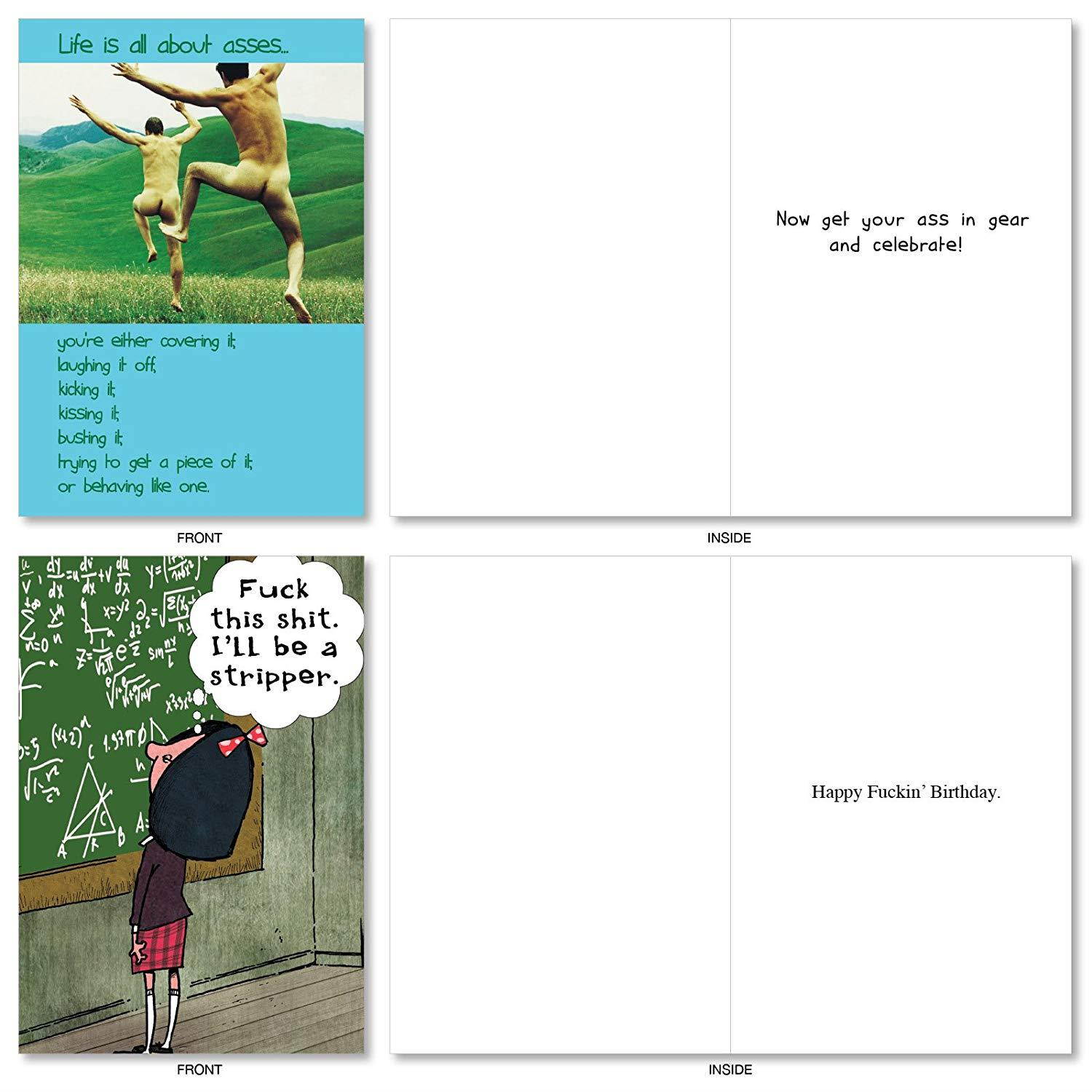 A Very Funny Birthday: Assorted Box of 20 Hysterical Birthday Cards Featuring the Absolute Best Humor Cards Ever, of All Time, Envelopes - Adult Humor (10 Designs, 2 Cards Per Design) AC5979BDG-B2x10