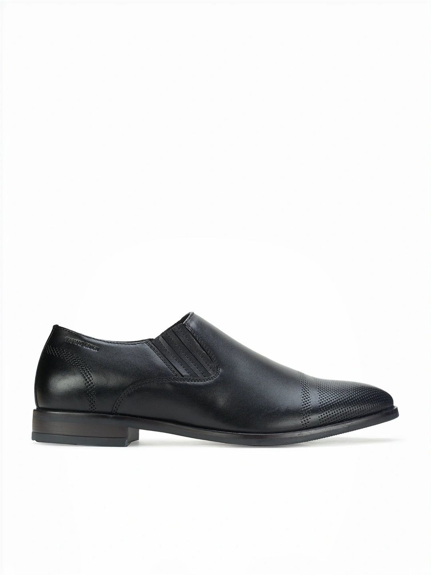 Thomas Crick Men's Black Loafers