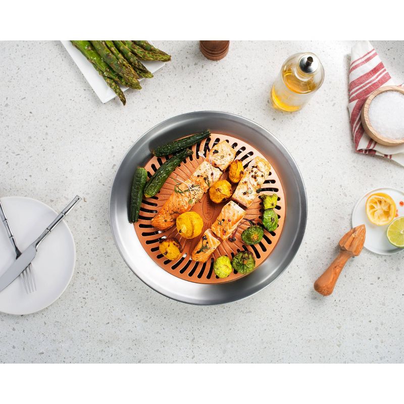 Gotham Steel Ti-cerama Round Stove Top Grill