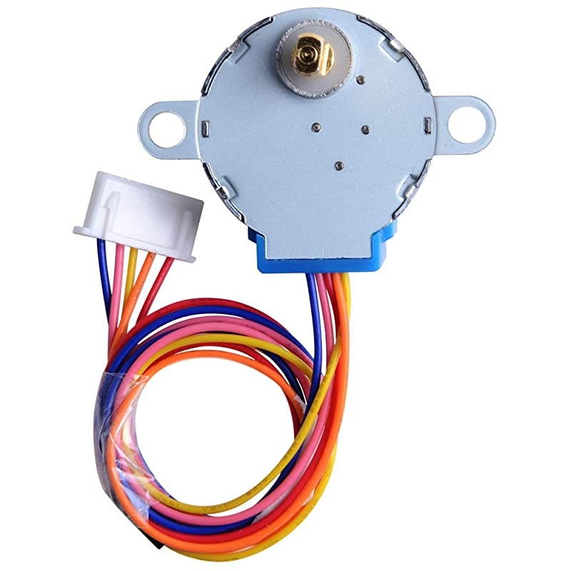 5 Pack Geared Stepper Motor 28BYJ48 5V Stepper Motor + Uln2003 Motor Driver Board + Dupont Wire Jumper Wires Ribbon Cables Compatible with Arduino