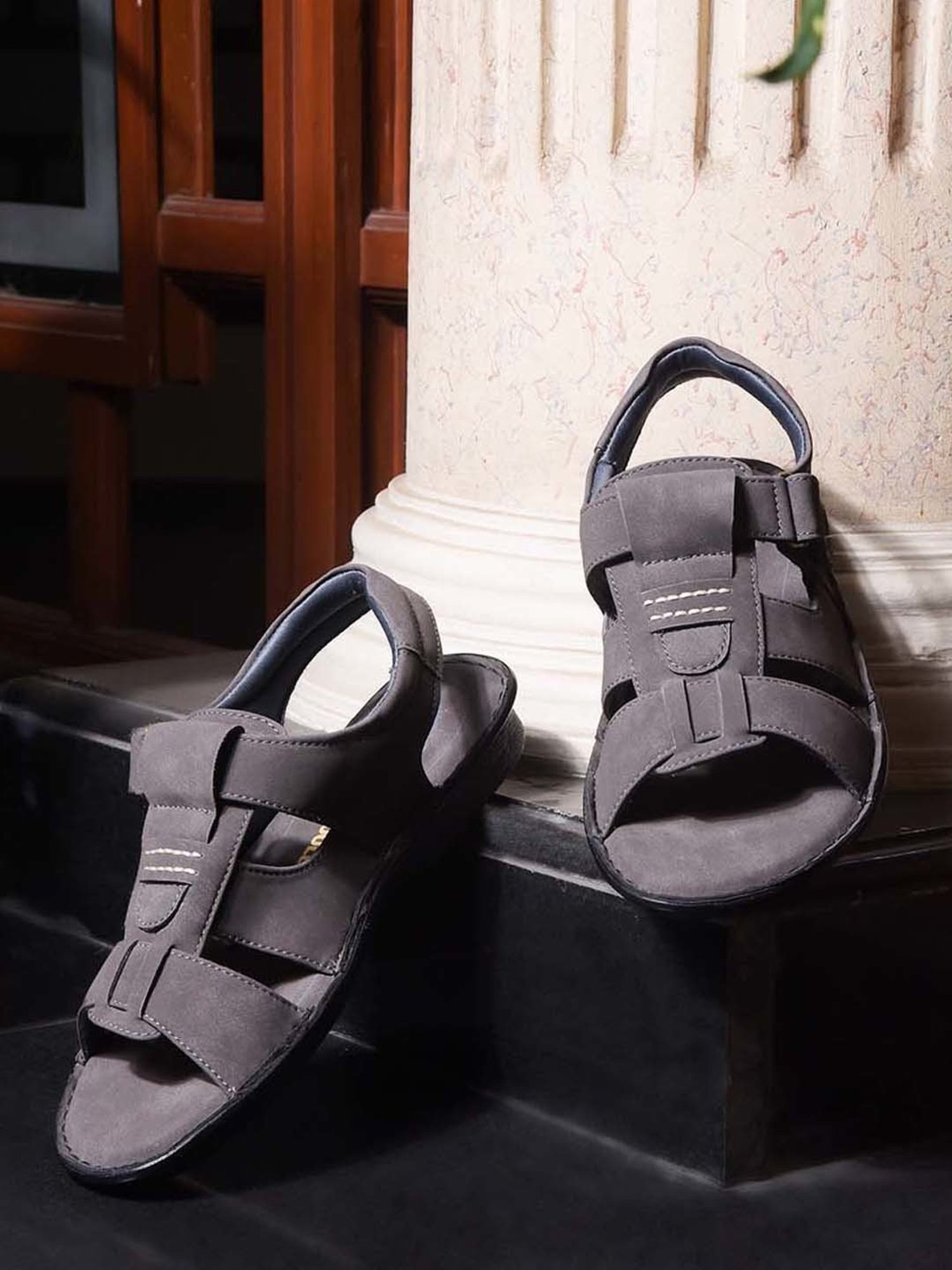 Coolers by Liberty Men's Grey Fisherman Sandals