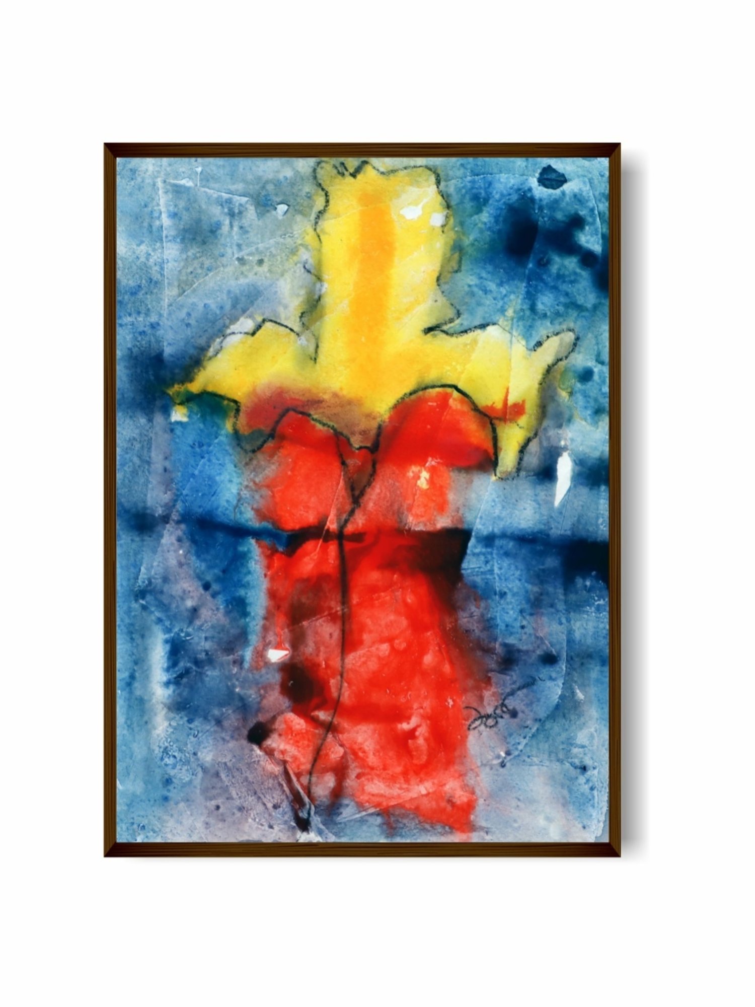 The Art House Abstract Multicolor Canvas Painting