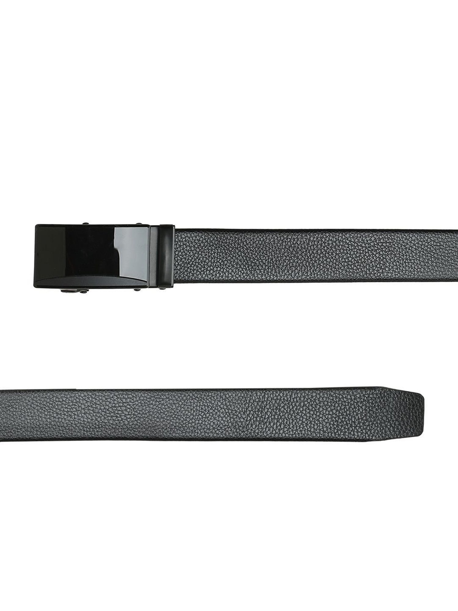 Crusset Black Formal Belt & Bi-Fold Wallet Combo Set for Men