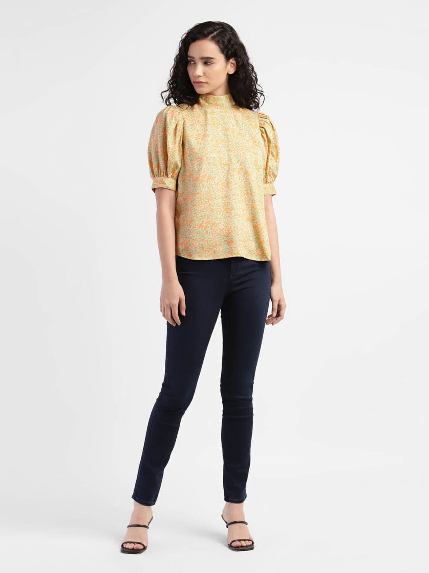 Levi's Orange Printed Top