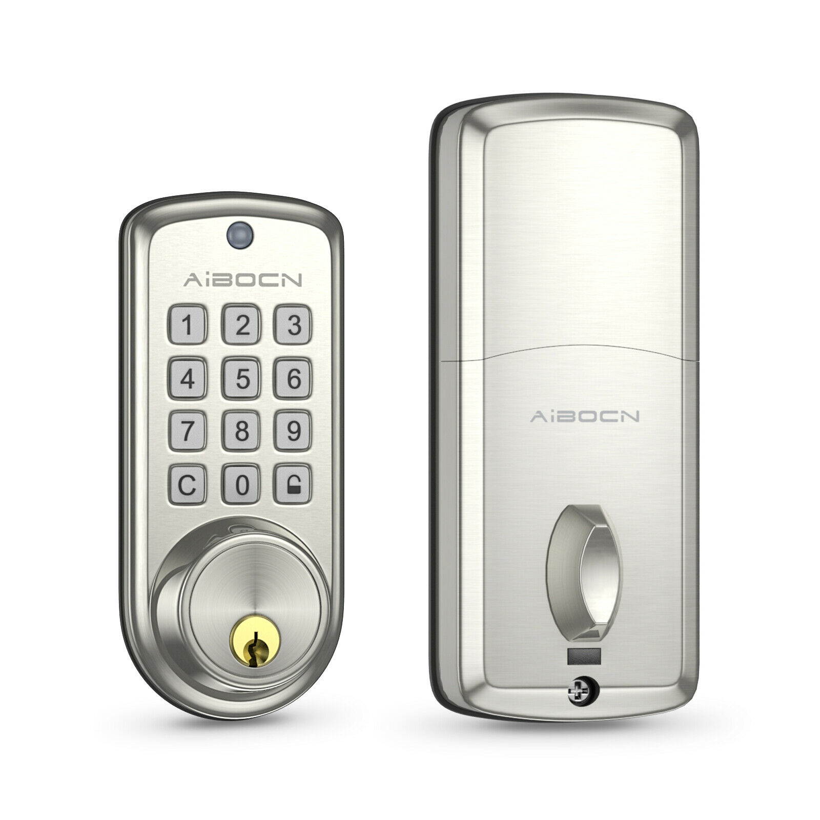 10 Digit Smart Keyless Entry Door Lock, Keypad Deadbolt Security  Lock