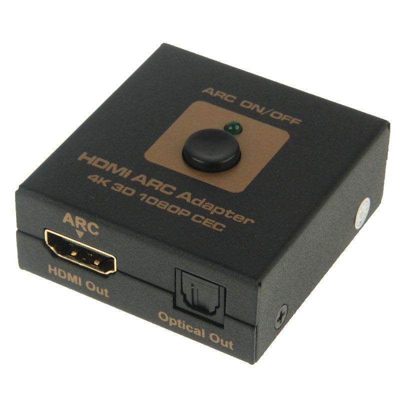 Mini HDMI ARC Adapter Audio Video Splitter 4K 3D 1080P Toslink