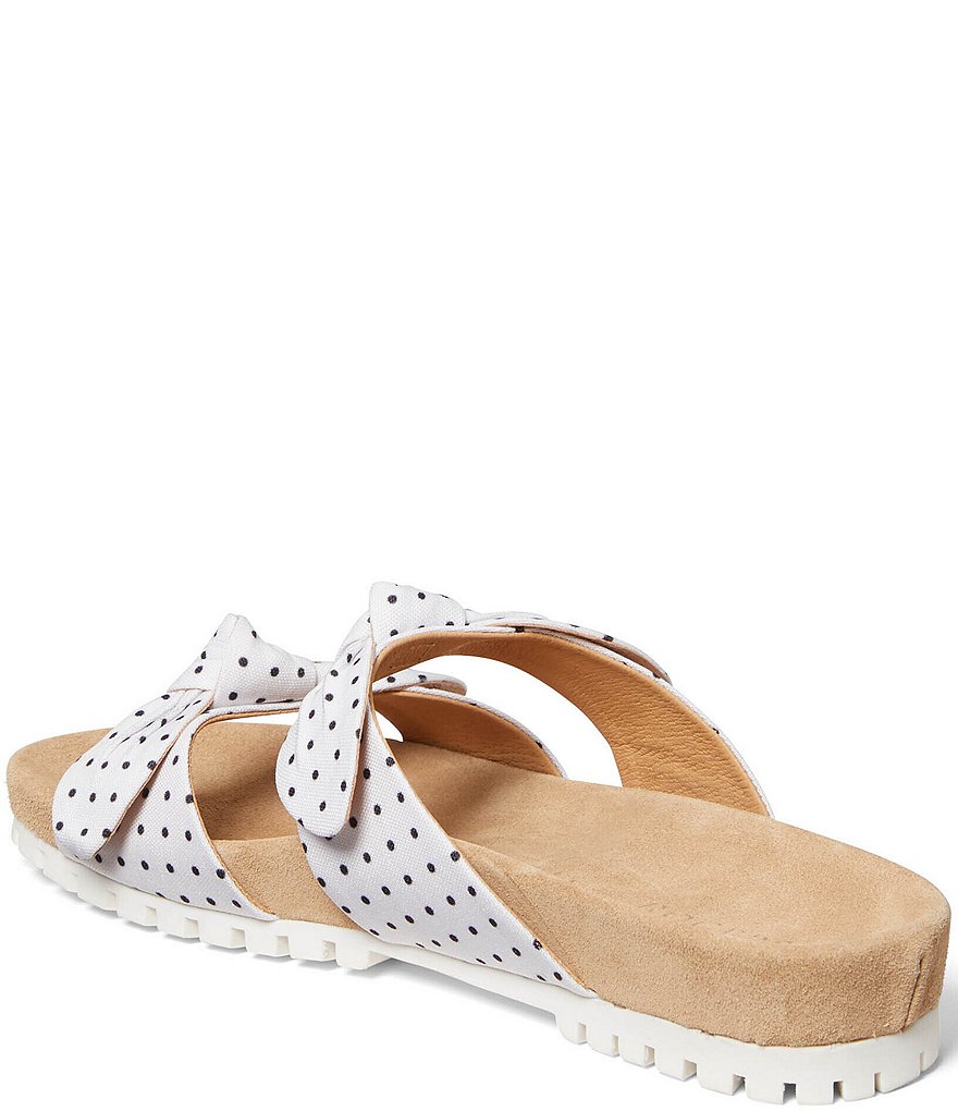 Jack Rogers Rose Double Knot Comfort Polka Dot Lug Sole Sandals