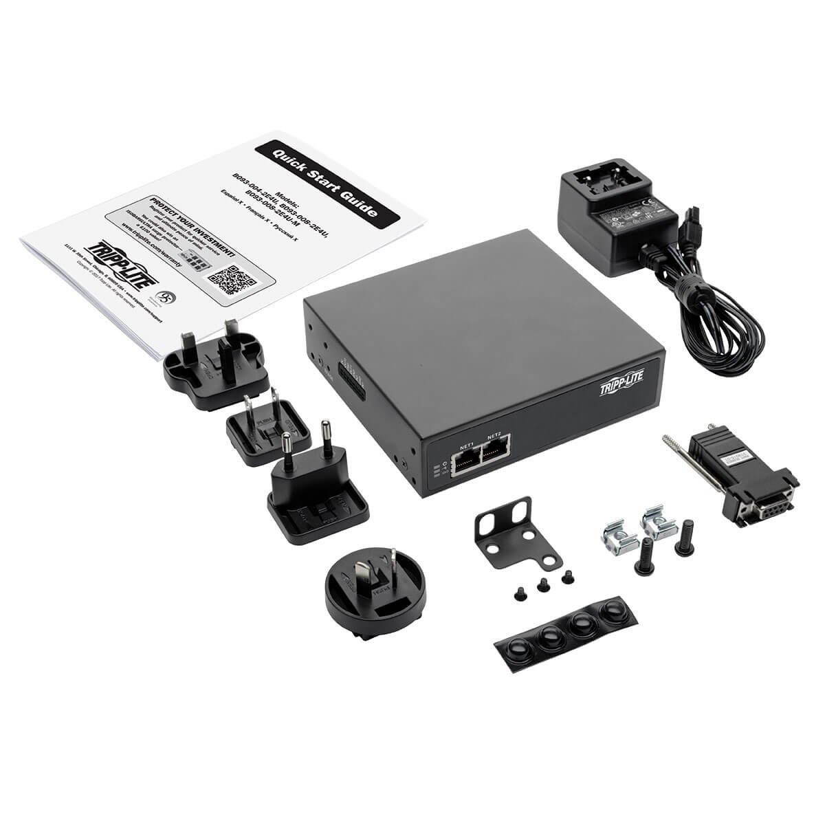 Tripp Lite 8-Port Serial Console Server with Dual GbE NIC, 4Gb Flash and 4 USB Ports (B093-008-2E4U)