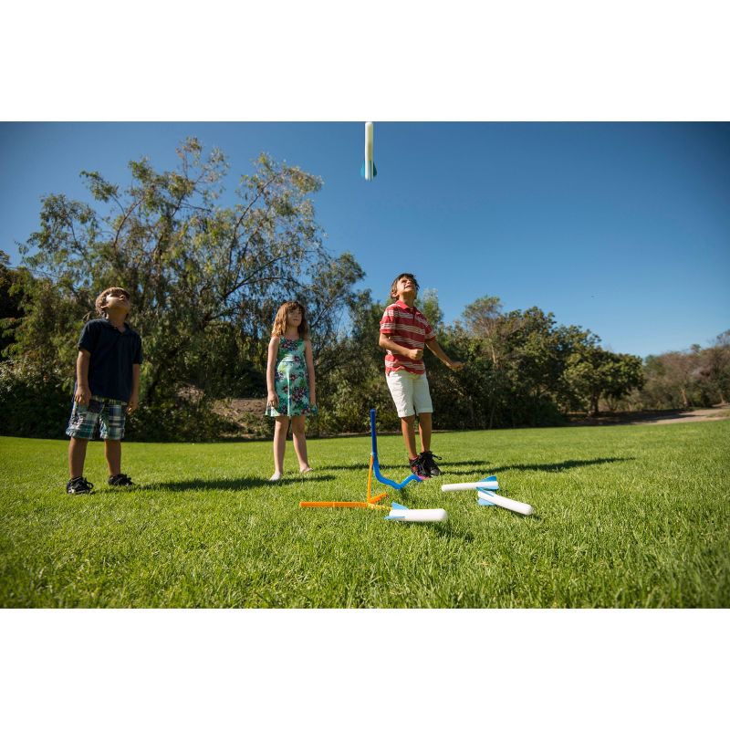 Stomp Rocket Glow High Flying Glow In The Dark Foam Rockets with Launch Pad