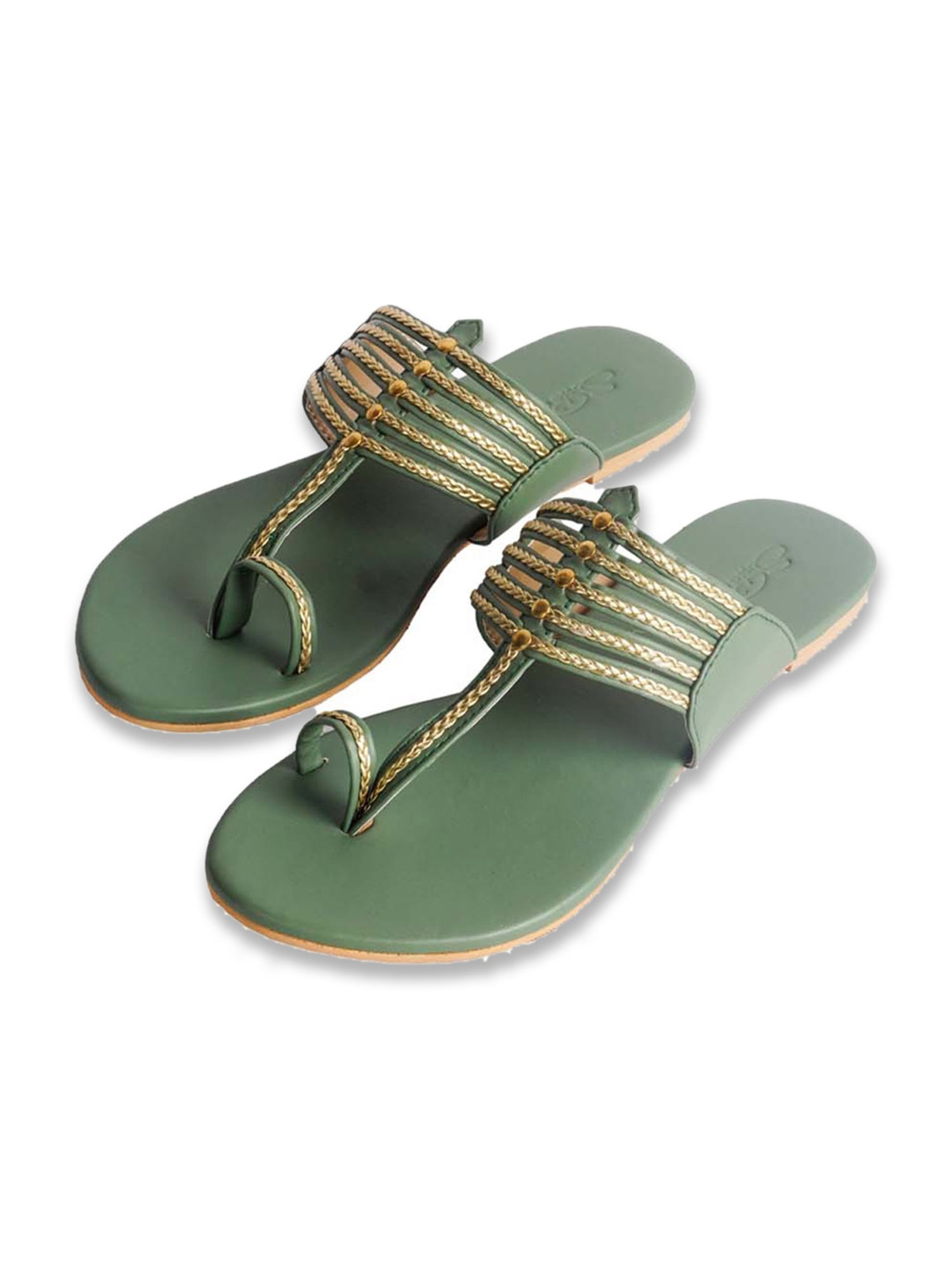 Sole House Women's Olive Toe Ring Sandals
