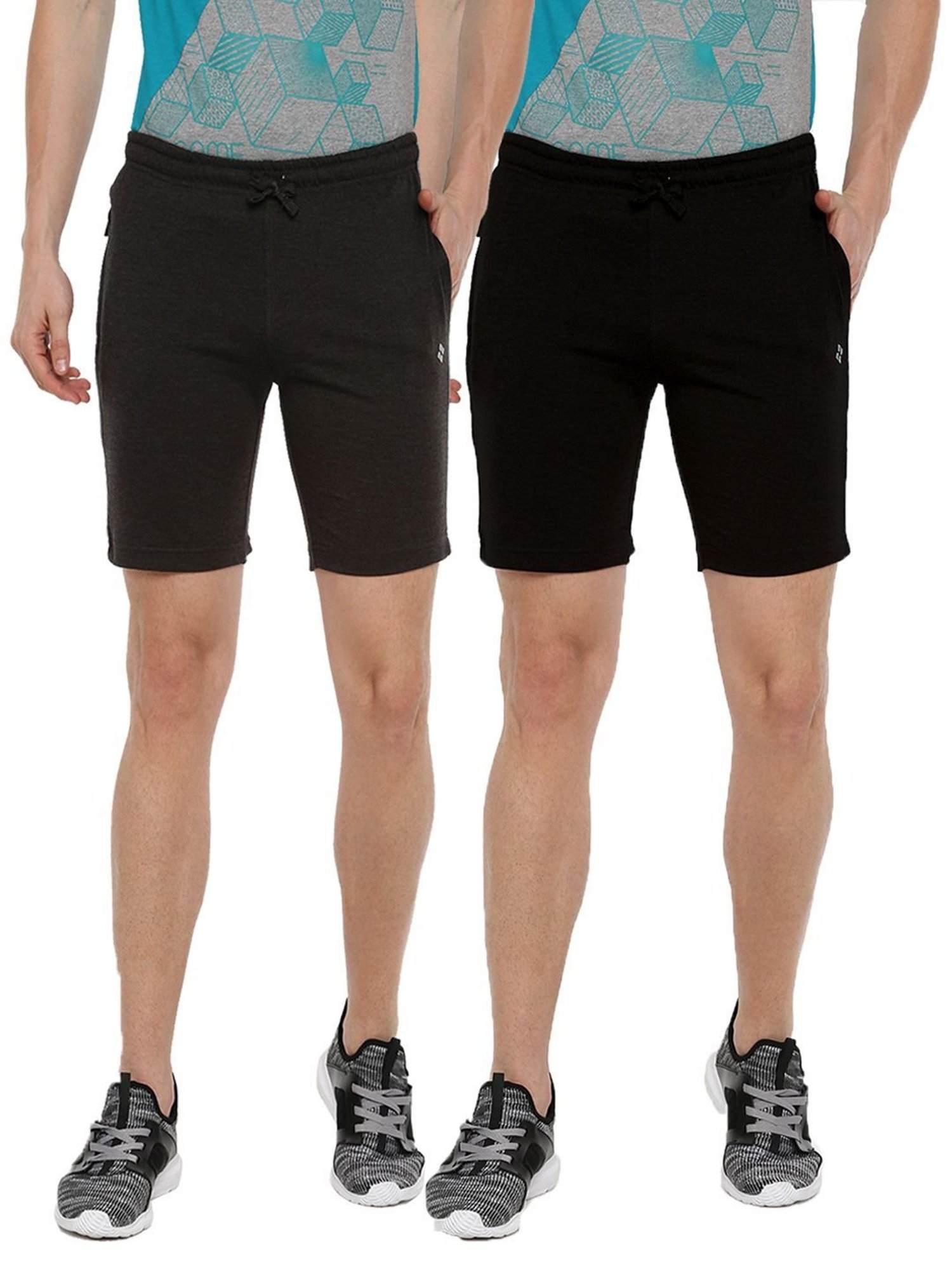 Dollar Mutlicolored Cotton Regular Fit Shorts (Pack of 2)