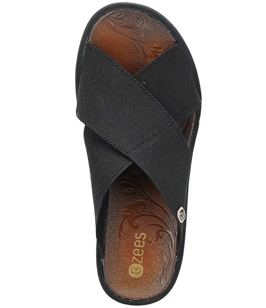 Bzees Desire Washable Stretch Wedge Sandals