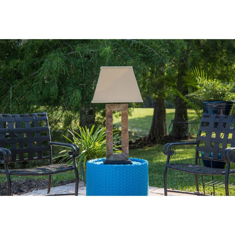 8" LED Solar Portable Outdoor Lantern with Flame - Techko Kobot