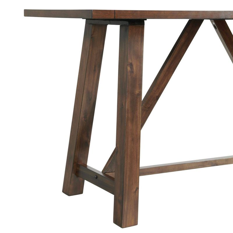 6pc Regan Counter Height Dining Set with 4 Side Chairs and Bench Cherry - Picket House Furnishings