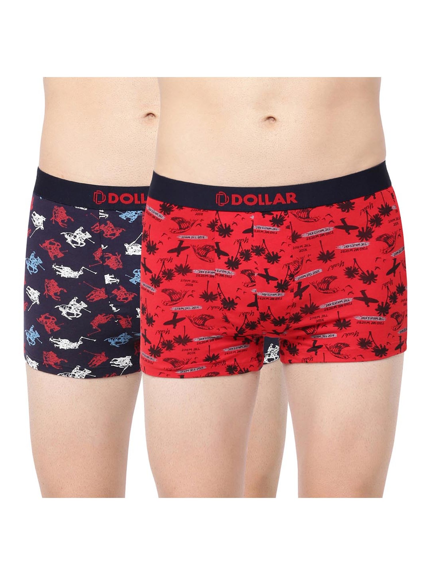 Dollar Bigboss Assorted Printed Trunks - Pack of 2