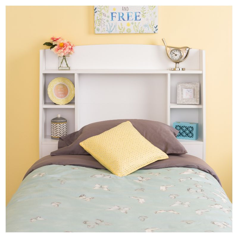 Astrid Bookcase Headboard - Twin - White - Prepac