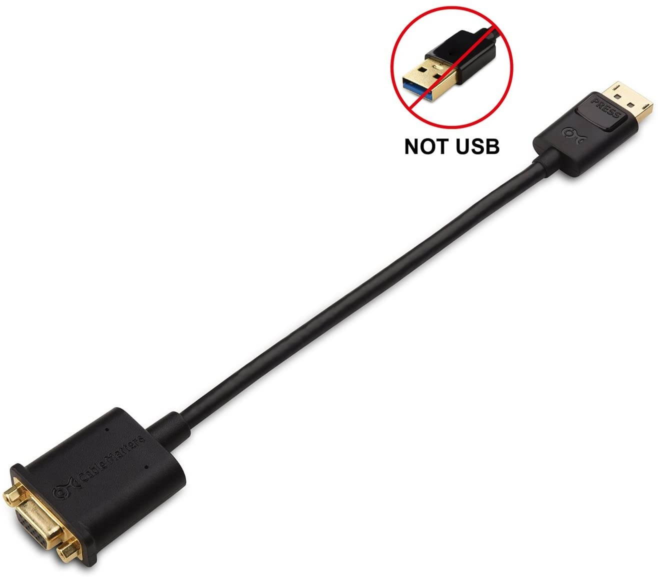 Cable Matters DisplayPort to VGA Adapter (DP to VGA Adapter)