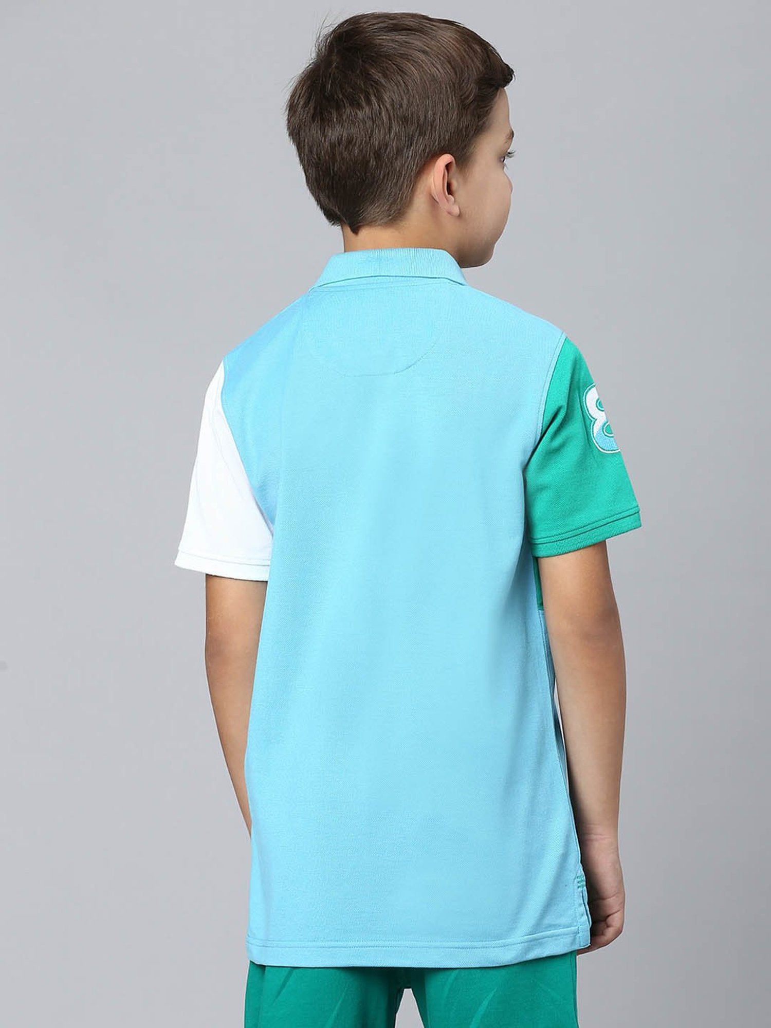 Beverly Hills Polo Club Kids Multicolor Color Block Polo T-Shirt