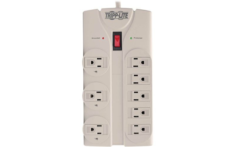 Tripp Lite Surge Protector 120V 5-15R 8 Outlet 8' Cord 1440 Joule - 8 x NEMA 5-15R - 1800 VA - 1440 J - 120 V AC Input - 120 V AC Output