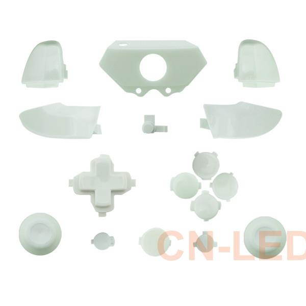 Matte White ABXY Dpad Triggers Full Buttons Set Mod Kits for Xbox One Controller (Not 3.5mm Port) with Screwdriver (Torx T6 T8) Set