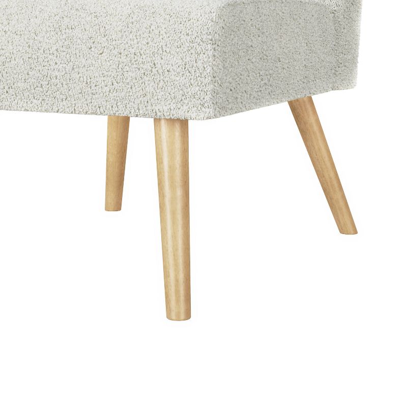 Set of 2 Webster Armless Slipper Chairs Cream - Handy Living