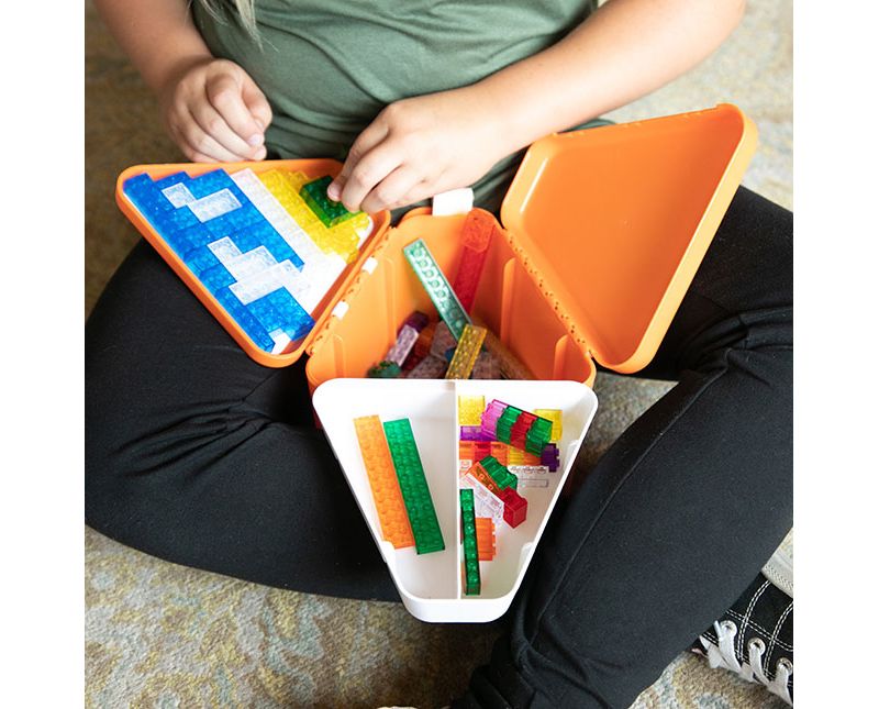  Fat Brain Toys Teebee - Play & Store Toy Box - Orange FA196-7