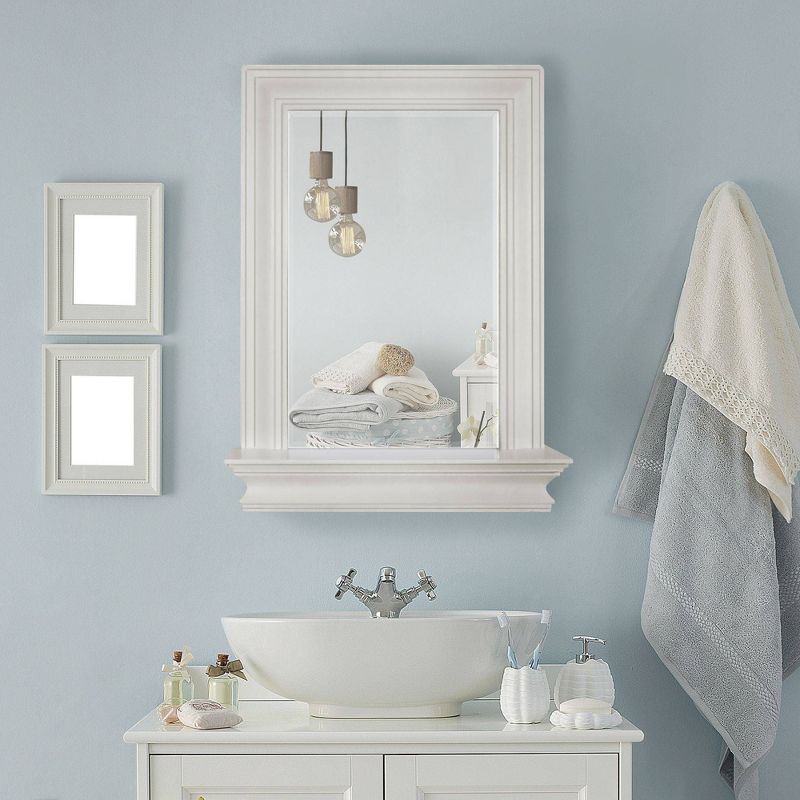 Stratford Wall Mirror with Shelf - Elegant Home Fashions