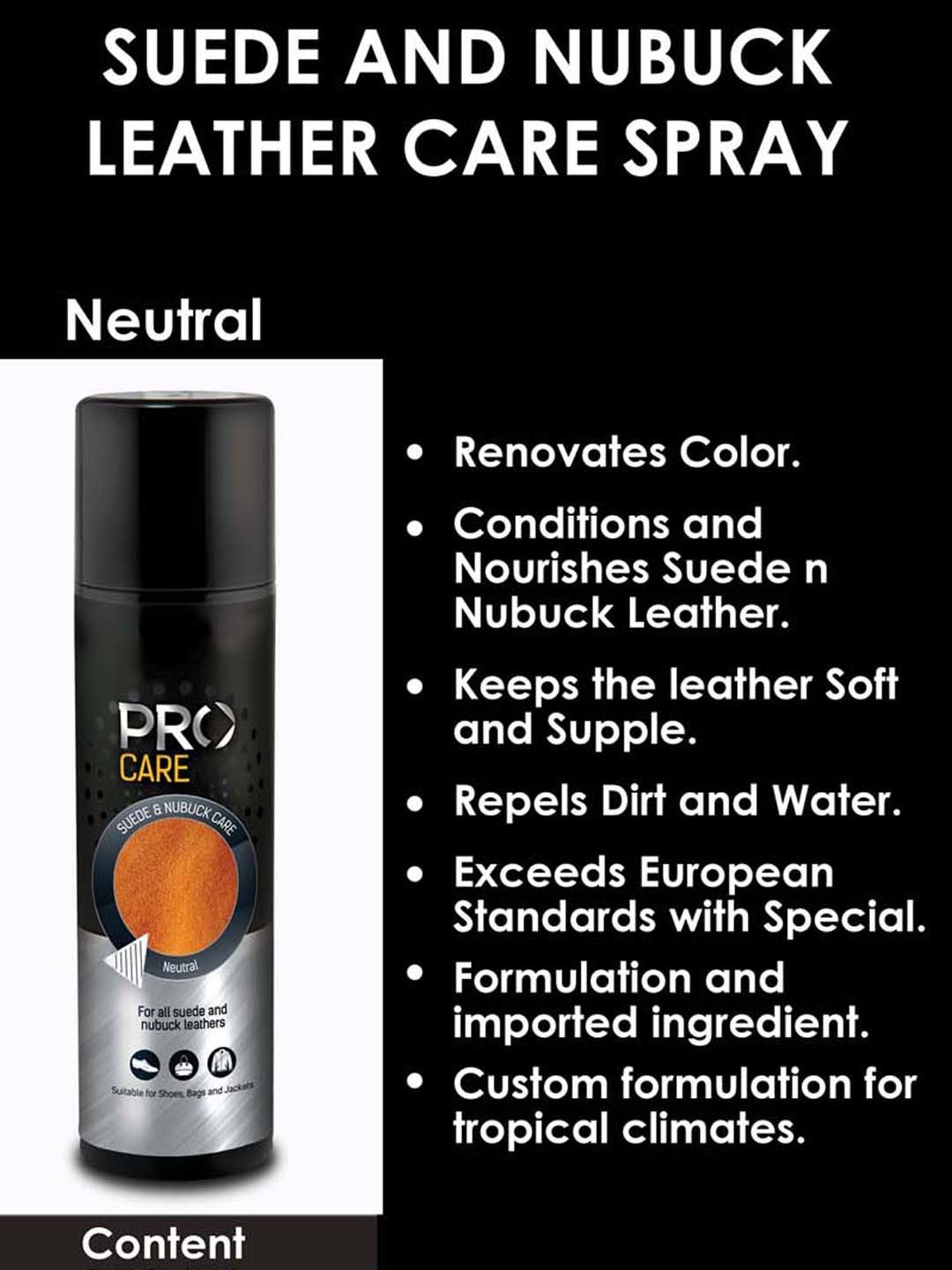 Pro Neutral Suede & Nubuck Care Spray (250ml)