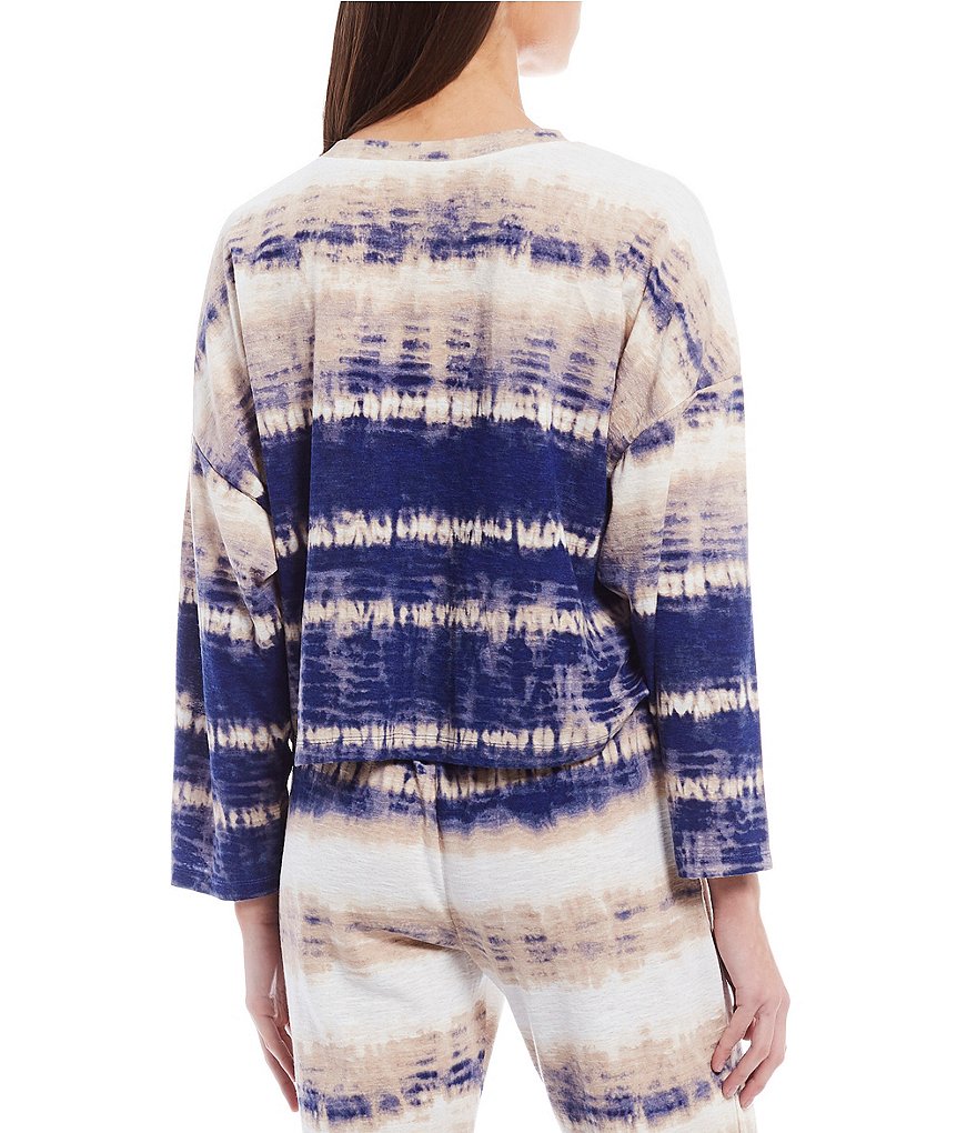 June & Hudson Coordinating Tie Dye Long Sleeve Sweatshirt