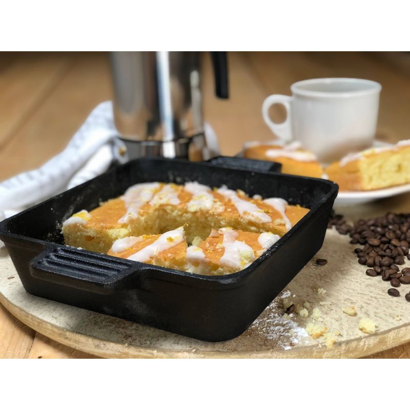 Bayou Classic Cast Iron 8in & 13in Baking Pan Set