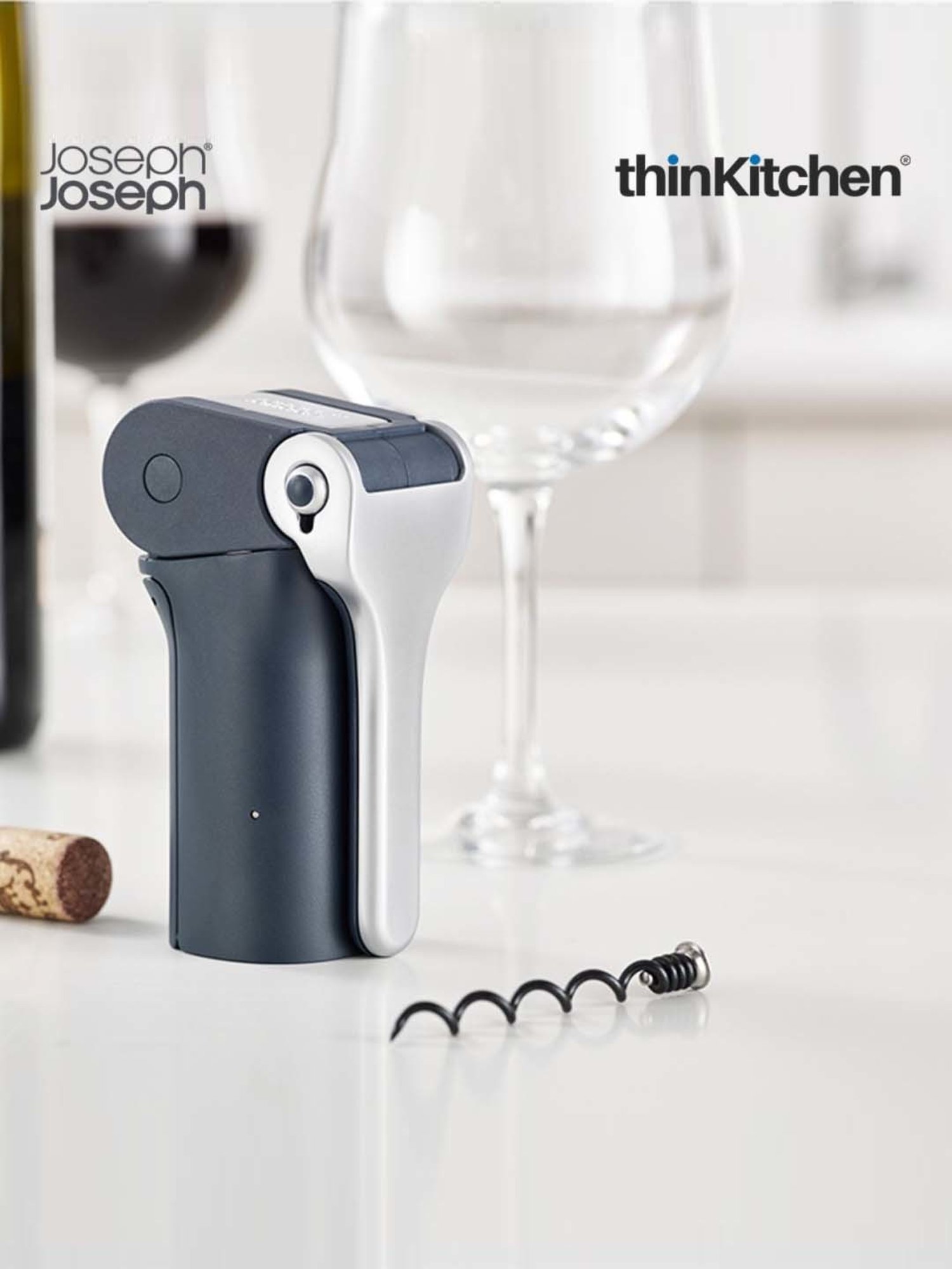 JOSEPH JOSEPH Silver & Green Steel 30.5 cm Elevate Tong - Set of 1