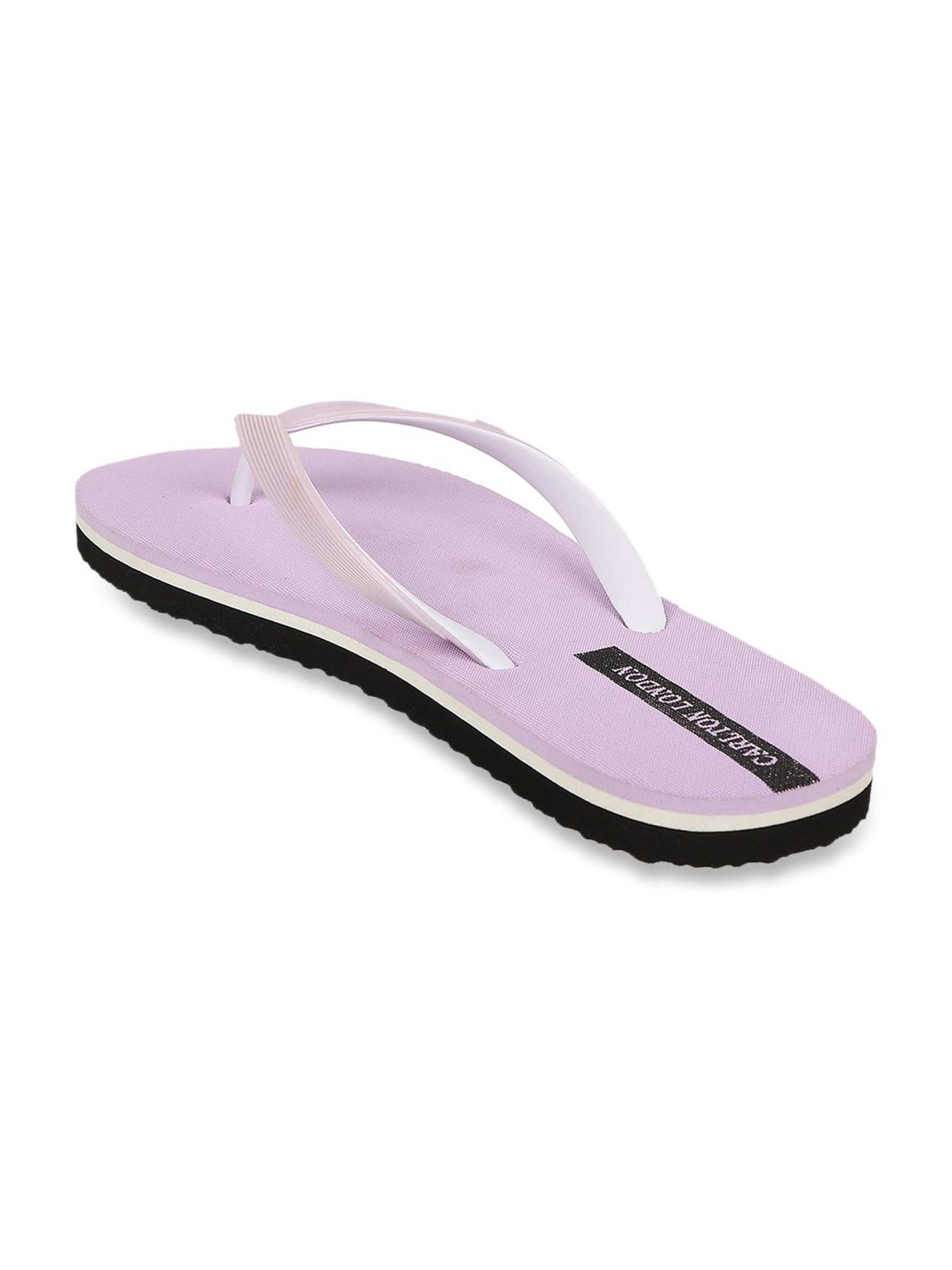 Carlton London Women's Tulip Purple Flip Flops